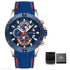 Chronograph  Sports Watch Waterproof Silicone Strap ⌚