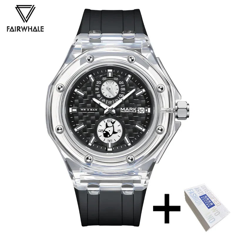 Fashion Chronograph Sport Men Watch With Gift Box Free 🎁🎁
